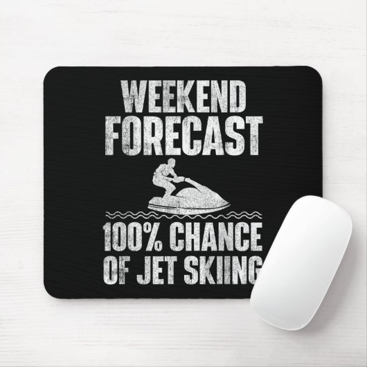 Wochenendvorhersage Jetski fahren - Jetski-Fan-Url Mousepad (Mit Mouse)