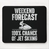 Wochenendvorhersage Jetski fahren - Jetski-Fan-Url Mousepad (Vorne)