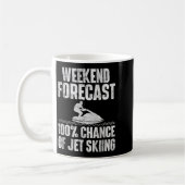 Wochenendvorhersage Jetski fahren - Jetski-Liebhab Kaffeetasse (Links)