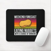 Wochenendvorhersage Nuggets essen mit einer Chance Mousepad (Mit Mouse)