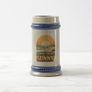 Wochenendvorhersage Sonnig Bierglas
