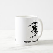 "Wochenendvorhersage: Vertikal" Kaffeetasse (VorderseiteRechts)