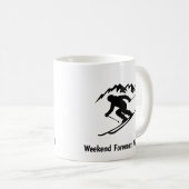 "Wochenendvorhersage: Vertikal" Kaffeetasse (VorderseiteRechts)
