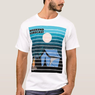 Wochenendvorhersage Zeltlager Feuer T-Shirt