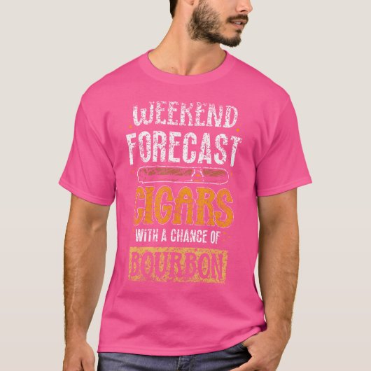 Wochenendvorhersage Zigarren mit einer Chance auf T-Shirt (Vorderseite)