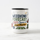 Wochenendwettervorhersage Papa Mähen Kaffeetasse (Mittel)