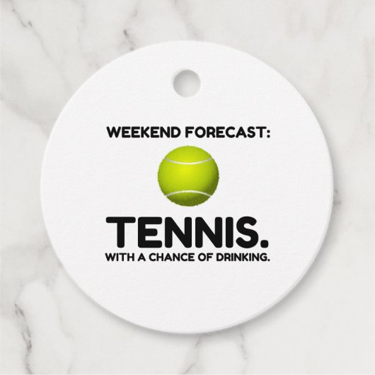 WOCHENENPROGNOSE TENNIS GESCHENKANHÄNGER (Vorderseite)