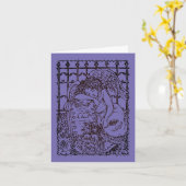 WOCHENGARDISCHE ANGEL, FRIEDHOF MOURNING BEILEID KARTE (Gelbe Blume)