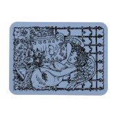 WOCHENGARDISCHE ANGEL, FRIEDHOF MOURNING BEILEID MAGNET (Horizontal)