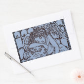 WOCHENGARDISCHE ANGEL, FRIEDHOF MOURNING BEILEID RECHTECKIGER AUFKLEBER (Umschlag)