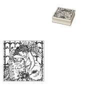 WOCHENGARDISCHE ANGEL, FRIEDHOF RUBBER BRIEFMARKE GUMMISTEMPEL (Stempel)