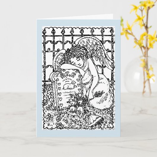 WOCHENGARDISCHE ANGEL, SYMPATHY-KARTENVERSE KARTE (Gelbe Blume)