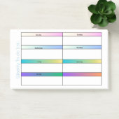 WOCHENLISTE POST-IT KLEBEZETTEL (Büro)