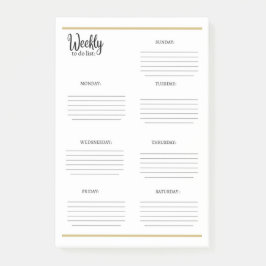 WOCHENLISTE: POST-IT KLEBEZETTEL