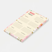 WOCHENLISTE: POST-IT KLEBEZETTEL (angewinkelt)