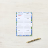 WOCHENLISTE: POST-IT KLEBEZETTEL (Auf Schreibtisch)