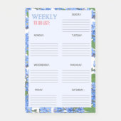 WOCHENLISTE: POST-IT KLEBEZETTEL (Vorderseite)