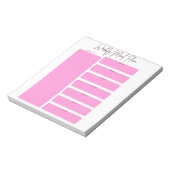 WOCHENMAHLPLANER IN PINK-DESIGN NOTIZBLOCK (Rotiert)