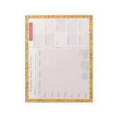 Wochenmahlplaner Sommerplatz Notizblock (Rotiert)