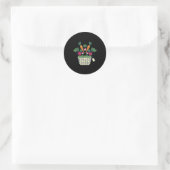 Wochenmarkt Gemüsekorb Karotten Rüben Runder Aufkleber (Tasche)