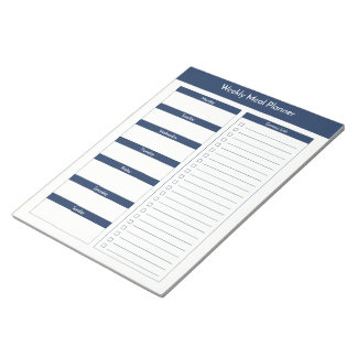Wochenmehlplaner - Marine Notizblock
