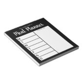 Wochenmehlplaner Notizblock (angewinkelt)