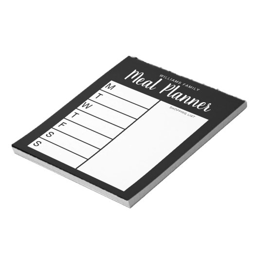 Wochenmehlplaner Notizblock (Rotiert)