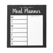 Wochenmehlplaner Notizblock (Vorderseite)