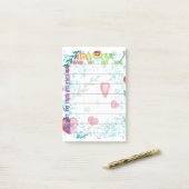 Wochenmehlplaner Post-it Klebezettel (Auf Schreibtisch)