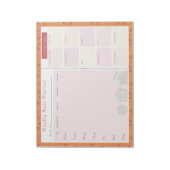 Wochenmehlplaner Sommerkatze Notizblock (Rotiert)