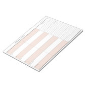 Wochenmenüplaner Notizblock (angewinkelt)