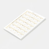 Wochenmenüplaner Post-it Klebezettel (angewinkelt)