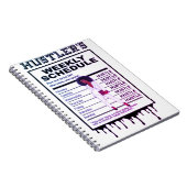 Wochenplan des Hustlers Notizblock (Rechte Seite)