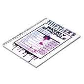 Wochenplan des Hustlers Notizblock (Linke Seite)