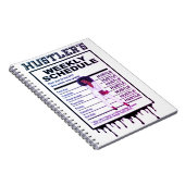 Wochenplan des Hustlers Notizblock (Rechte Seite)