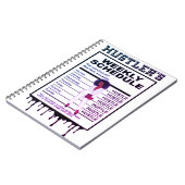 Wochenplan des Hustlers Notizblock (Linke Seite)