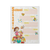 Wochenplan Notepad Notizblock (Rotiert)