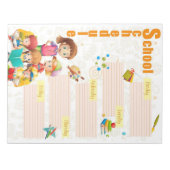 Wochenplan Notepad Notizblock (Vorderseite)