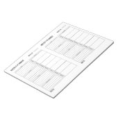 Wochenplan Notepad Notizblock (angewinkelt)
