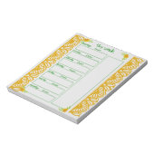 Wochenplan Notizblock (Rotiert)