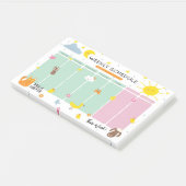 Wochenplan Post-it®-Hinweise Post-it Klebezettel (angewinkelt)