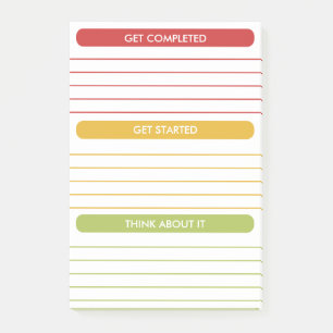 Wochenplan Täglicher Planer Moderner Organisator Post-it Klebezettel