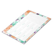 Wochenplan und Lebensmittelgeschäft - Aquamarin Notizblock (angewinkelt)