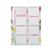 Wochenplaner | Ananas Watermelon Pattern Notizblock (Rotiert)
