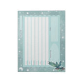 Wochenplaner Aquamarine Fee Kunst Notizblock (Rotiert)
