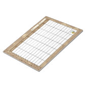 Wochenplaner für Kaffeeliebhaber Notizblock (angewinkelt)