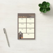 Wochenplaner Halloween Classic Hexenkleid Post-it Klebezettel (Büro)