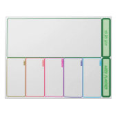 Wochenplaner mit Aufgabenliste Notizblock (Vorderseite)