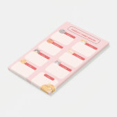 Wochenplaner mit Katzen Post-it Klebezettel (angewinkelt)