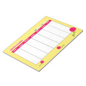 Wochenplaner mit Rose Notizblock (angewinkelt)